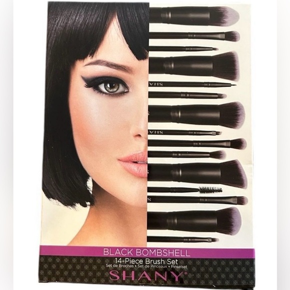 Shany Other - SHANY Black Bombshell 14-Piece Brush Set With Synthetic Bristles, New In Box